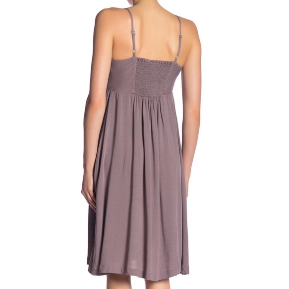 Good Luck Gem Button Front Sleeveless Midi Dress - Picture 2 of 8